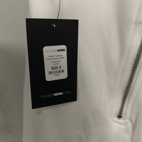 NWT Fashion Nova Asymmetrical Cutout Dress S - Picture 7 of 7